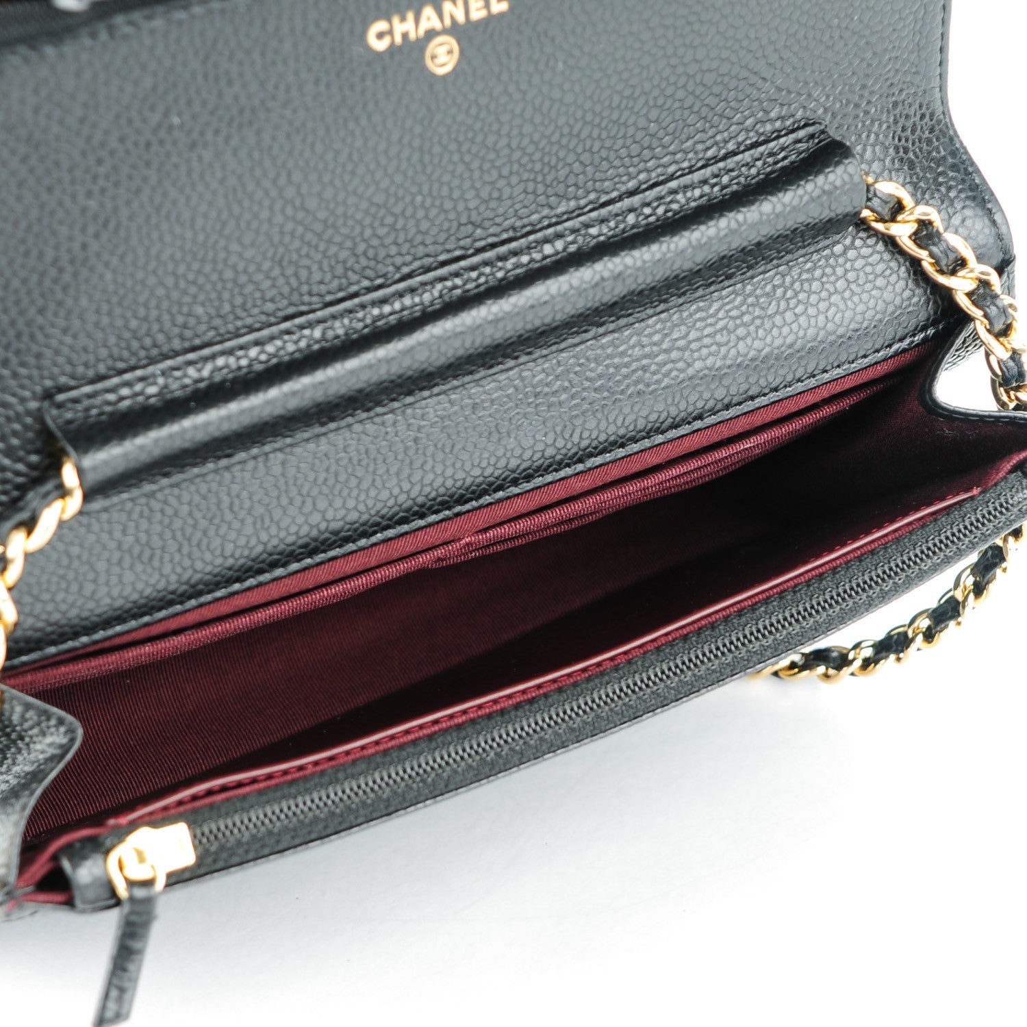 Chanel Caviar Quilted Wallet On Chain WOC Black 5 of 8