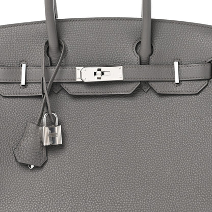 Hermes Togo BIRKIN 30 Etain 8 of 12