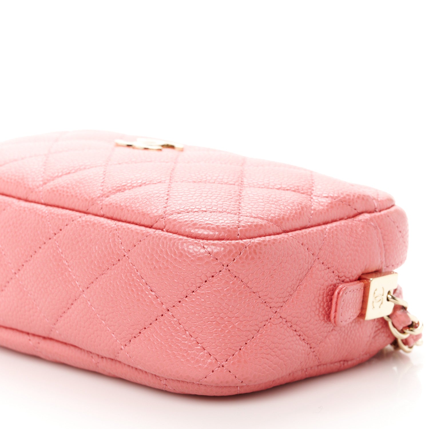 Chanel Iridescent Caviar Small Timeless Camera Case Coral 10 of 10