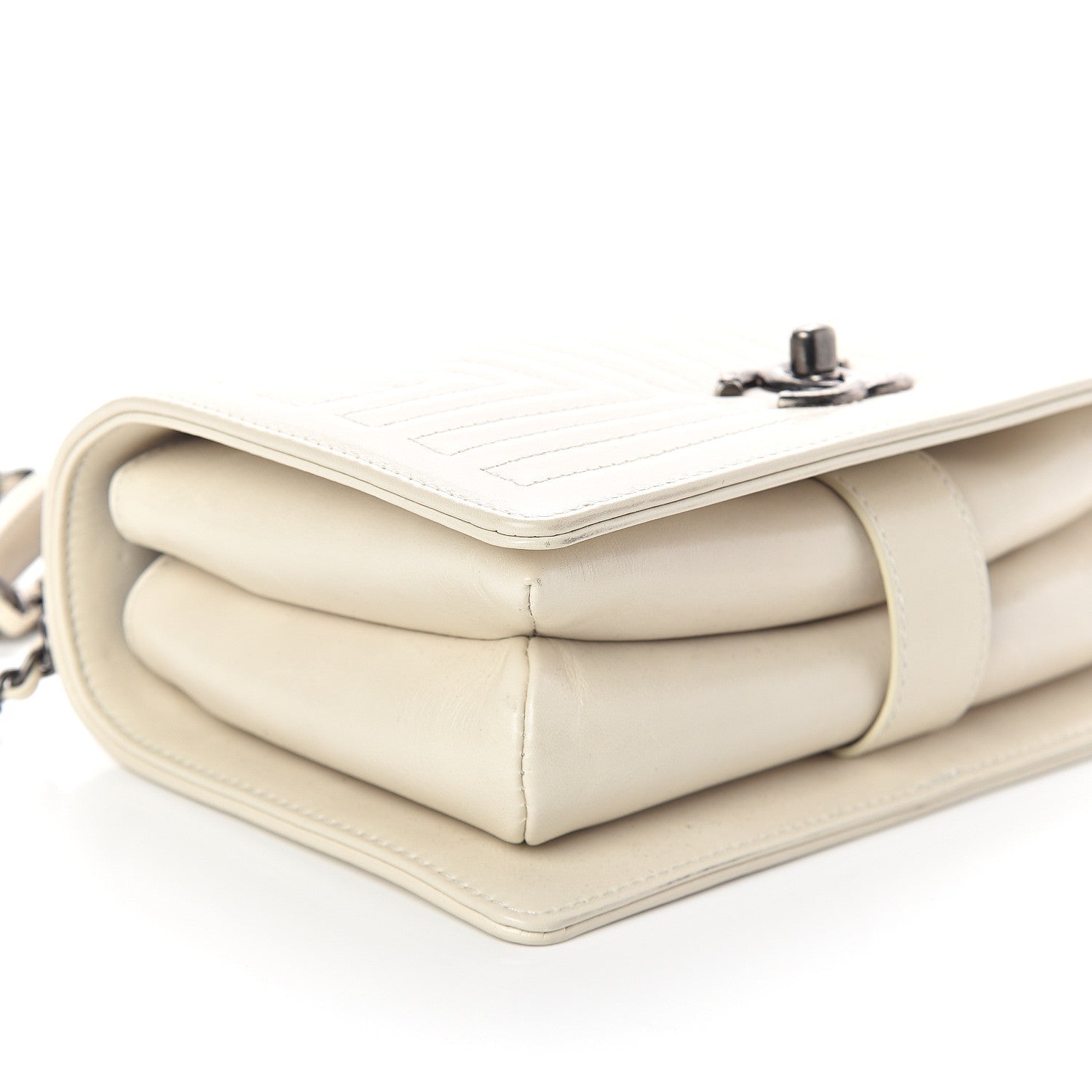 Chanel Calfskin Quilted Small Korean Garden Flap Off White 9 of 10