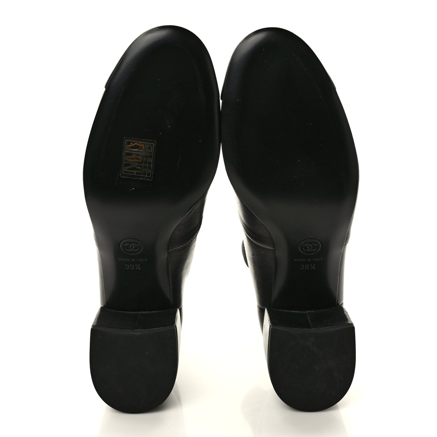 Lambskin Logo Ankle Boots 39.5 Black