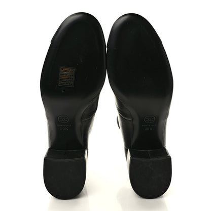 Chanel Lambskin Logo Ankle Boots 39.5 Black 5 of 8