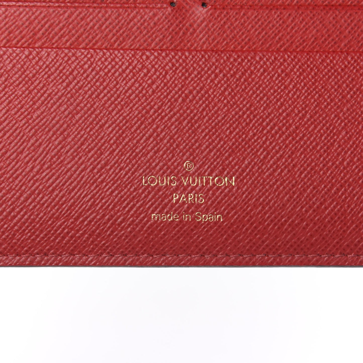 Damier Ebene Insolite Wallet Rouge