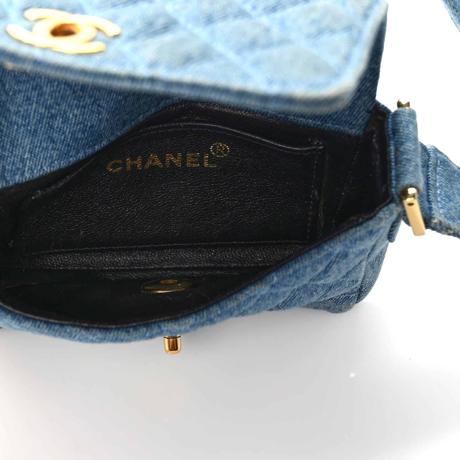 Chanel Denim Quilted Mini Flap Blue 5 of 12