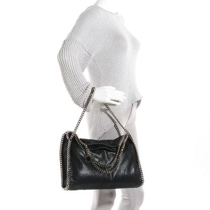 Stella McCartney Shaggy Deer Falabella Fold Over Tote Black 2 of 9