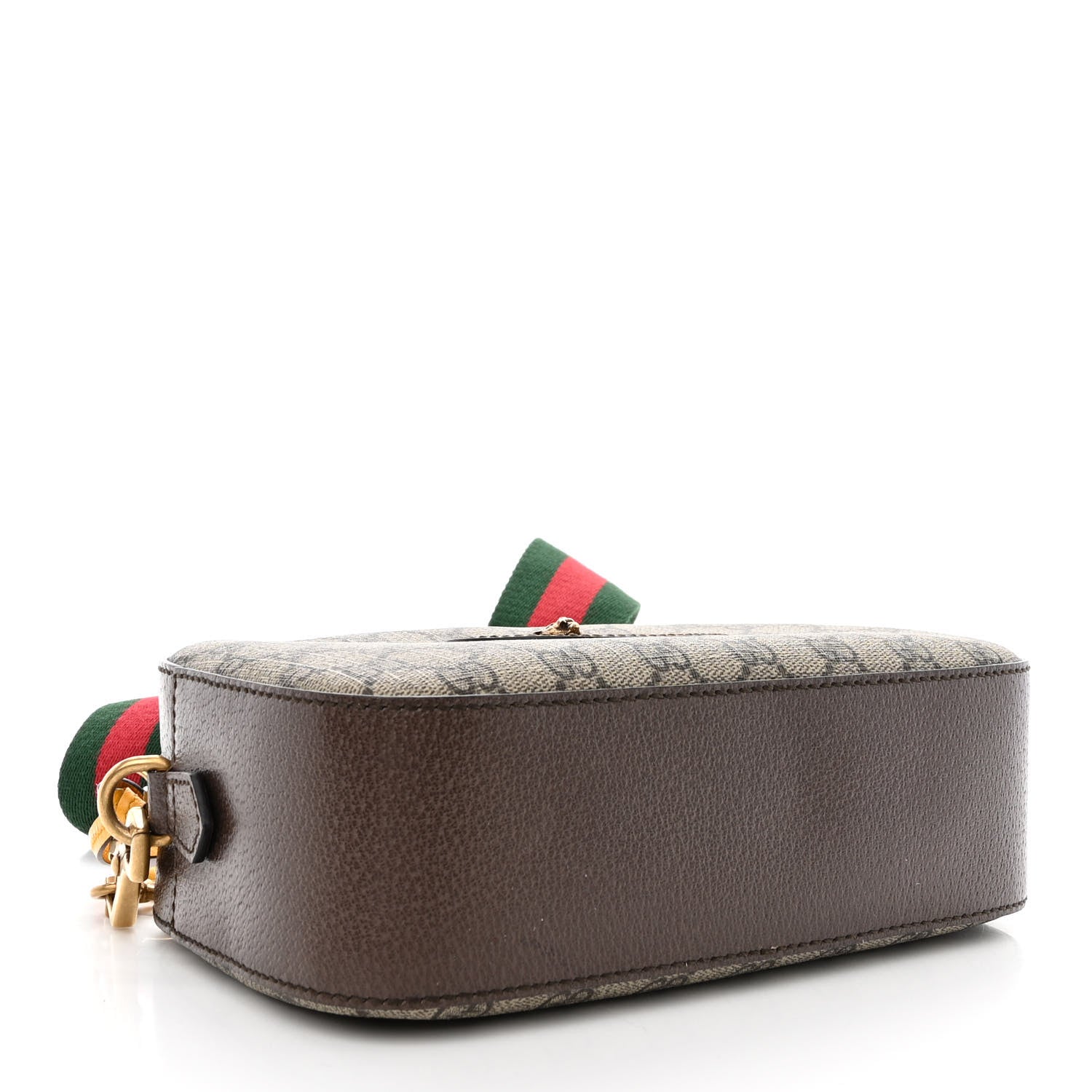 Gucci GG Supreme Monogram Web Neo Vintage Shoulder Bag Beige New Acero Crop 4 of 11