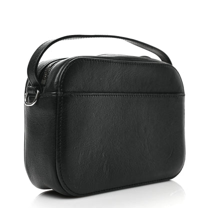 Balenciaga Calfskin Logo XS Everyday Camera Bag with Handle Black 3 of 9