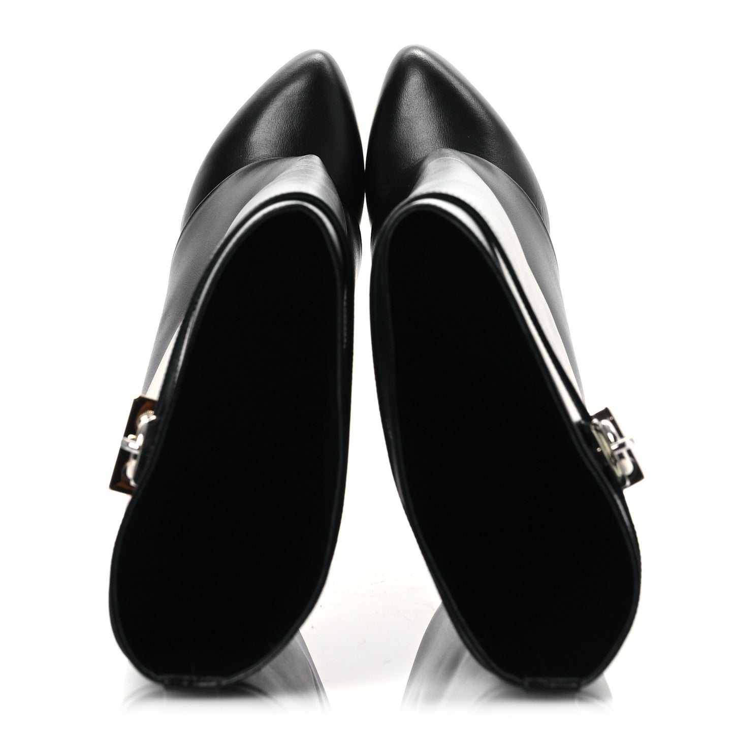 Calfskin Shark Lock Pant Boots 40.5 Black