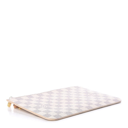 Louis Vuitton Damier Azur Neverfull MM GM Pochette Rose Ballerine 4 of 9