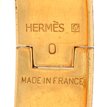 Hermes Narrow Enamel Clic Clac H Bracelet PM Rose Poudre 4 of 4