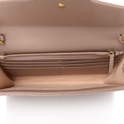 Gucci Calfskin Matelasse Mini Pearly GG Marmont Chain Wallet Porcelain Rose 5 of 11