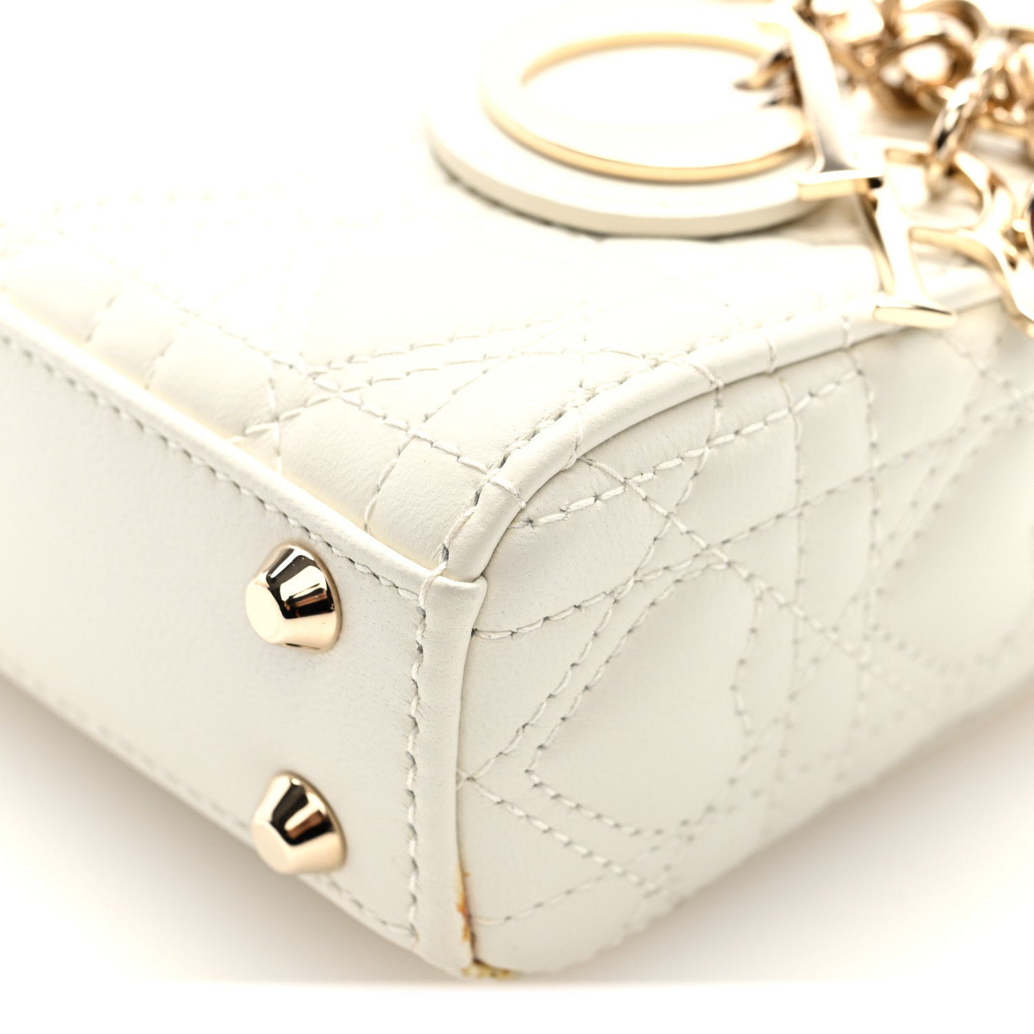 Christian Dior Calfskin Cannage Dioramour Micro Lady Dior Dior