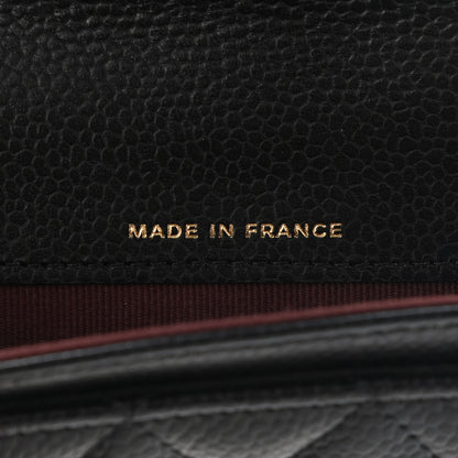 Chanel Caviar Quilted Flap Card Holder Wallet Black 7 of 9
