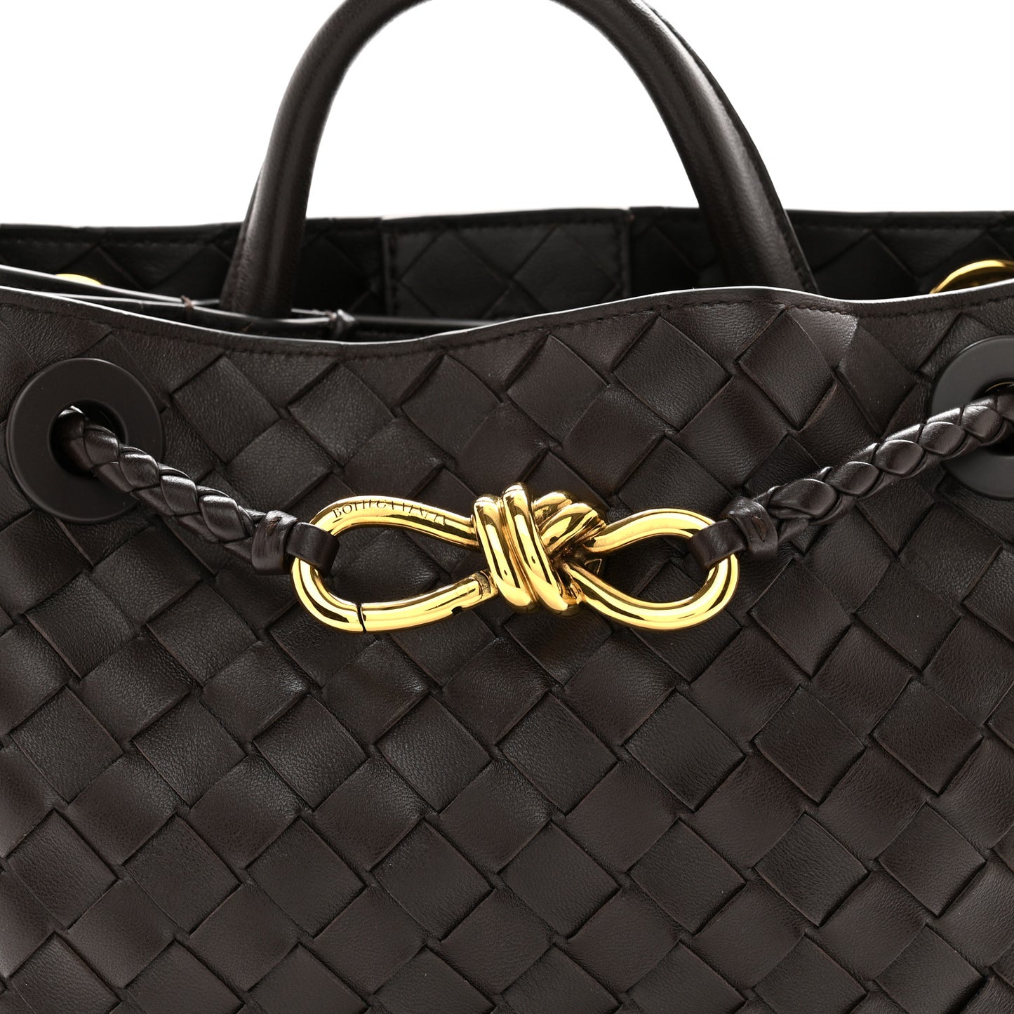 Nappa Intrecciato Small Andiamo Shoulder Bag Fondant