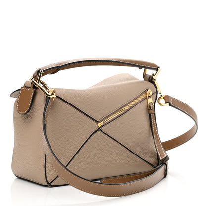 Loewe Grained Calfskin Small Puzzle Bag Sand Mink 3 of 8