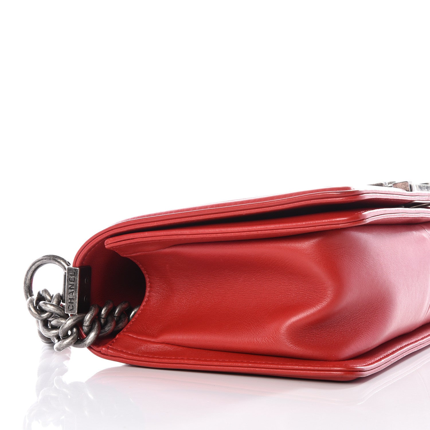 Chanel Calfskin Quilted Medium Boy Flap Red 7 of 9
