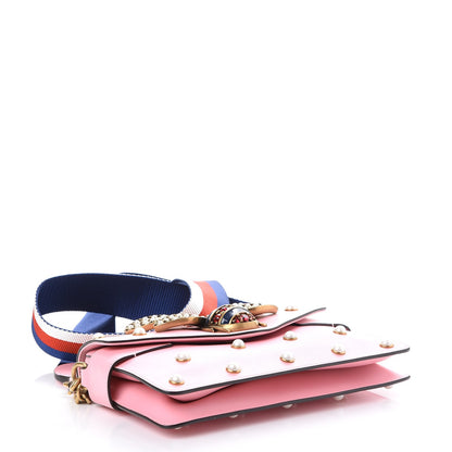 Gucci Nappa Pearl Studded Mini Queen Margaret Broadway Shoulder Bag Sugar Pink 4 of 10