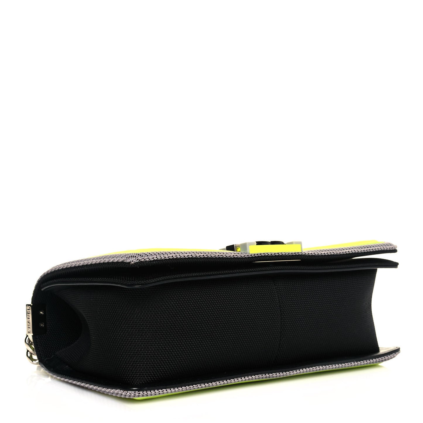 Canvas Quilted Medium Fluo Boy Flap Black Grey Yellow