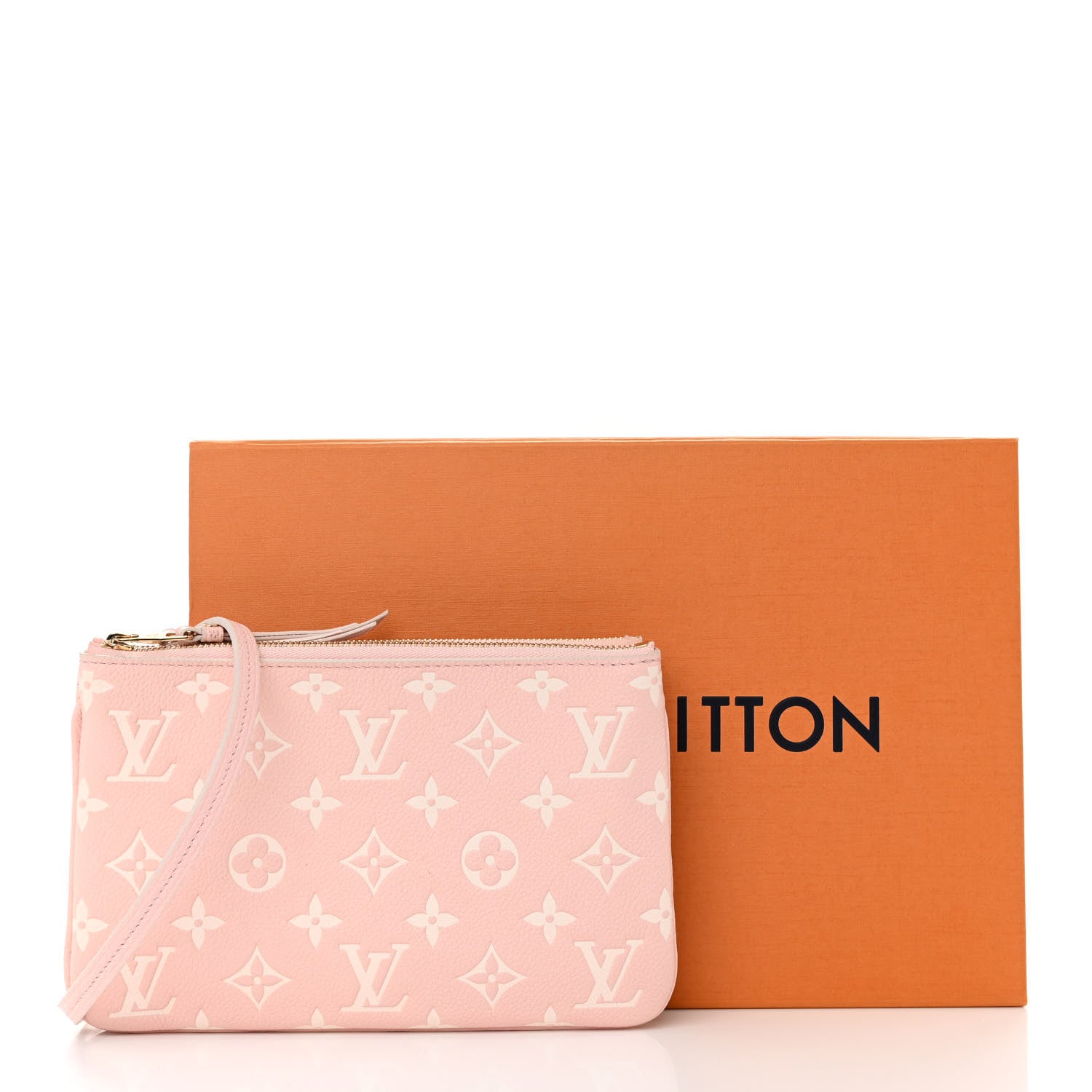 Louis Vuitton Empreinte Monogram Double Zip Pochette Rose 14 of 14