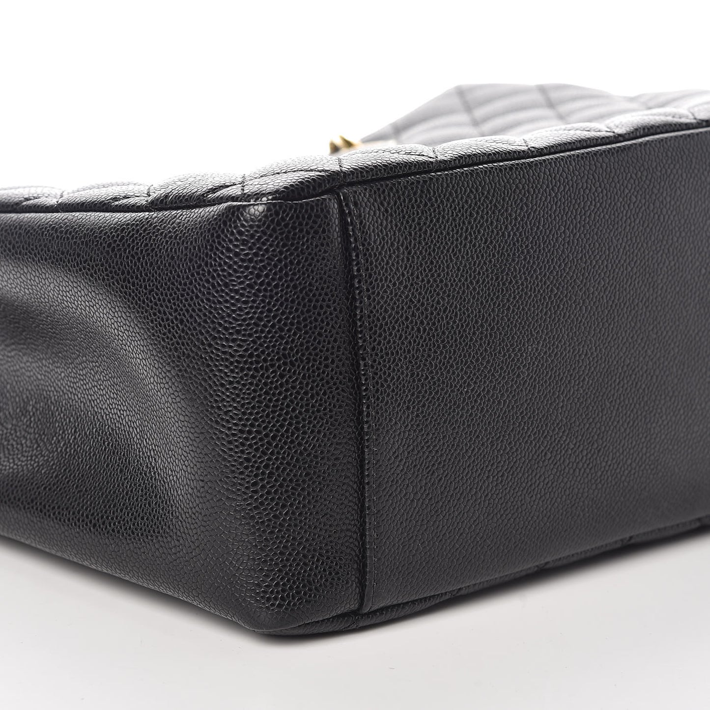 Caviar Quilted Grand Shopping Tote GST Black