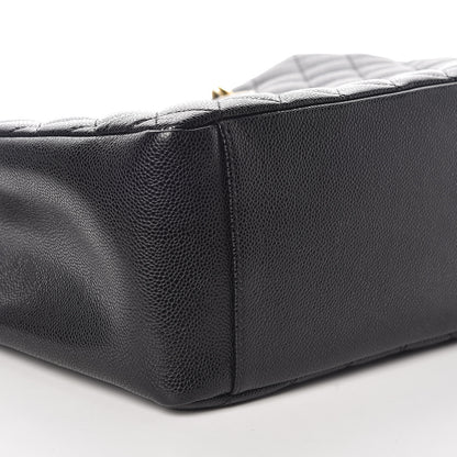Chanel Caviar Quilted Grand Shopping Tote GST Black 5 of 10