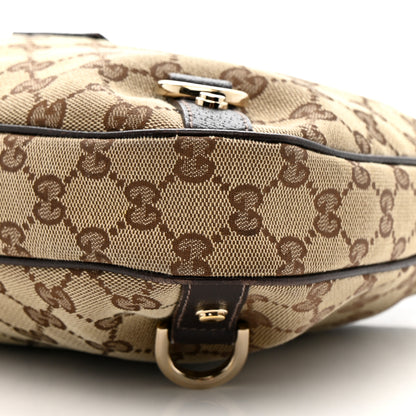 Gucci Monogram Medium Abbey D Ring Hobo Brown 10 of 16