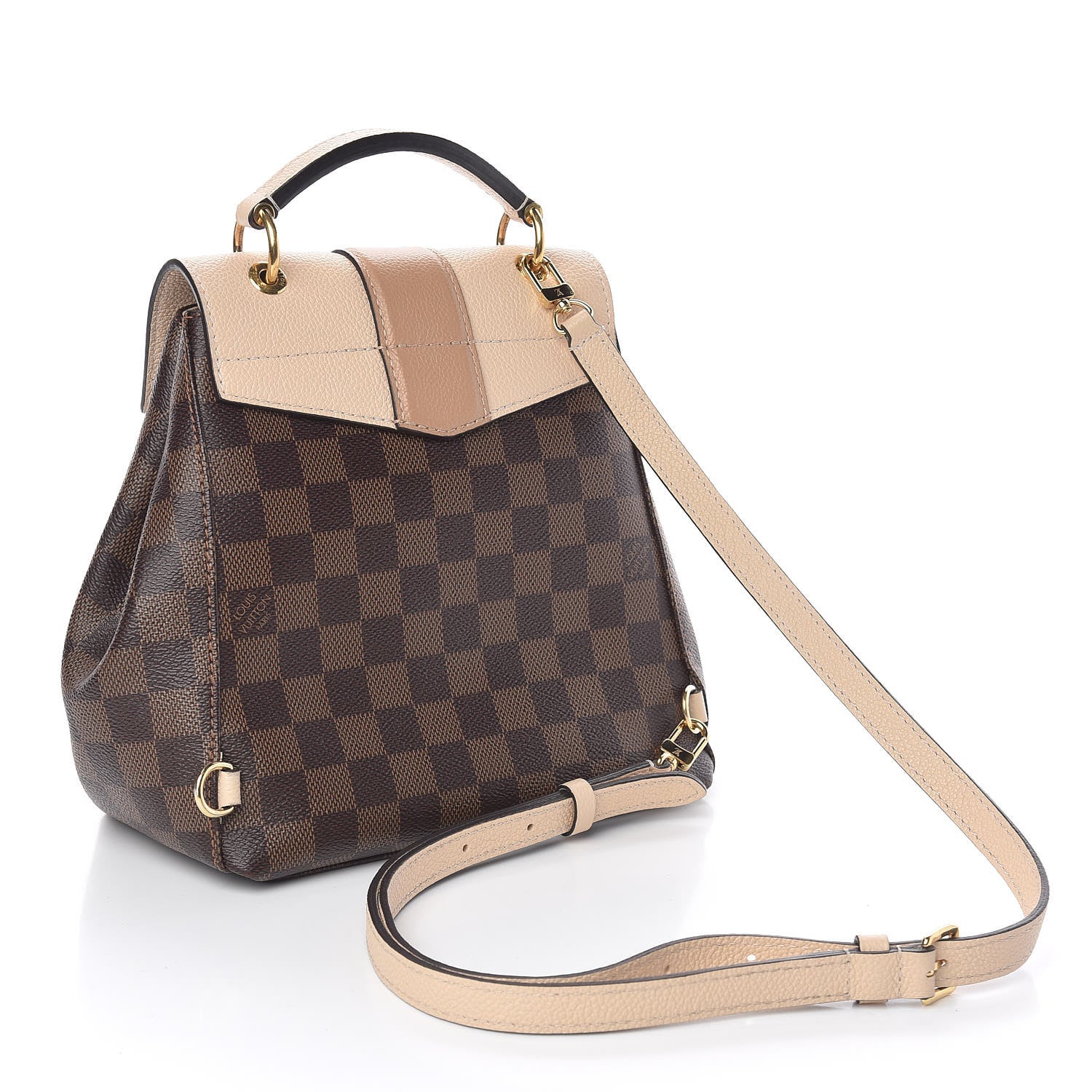 Louis Vuitton Damier Ebene Clapton Backpack Creme 3 of 9