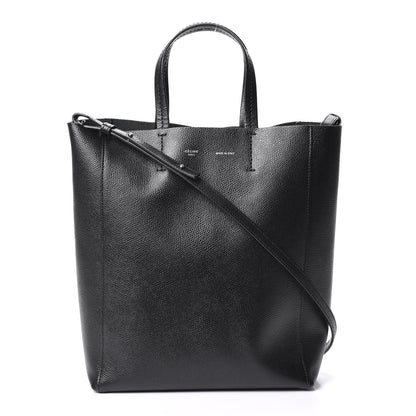 Celine Grained Calfskin Small Vertical Cabas Black 1 of 8