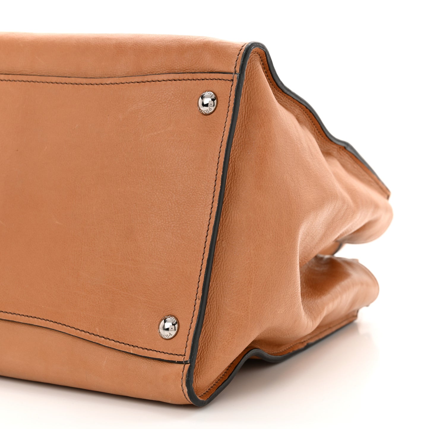 Glace Calf Twin Pocket Tote Cannella