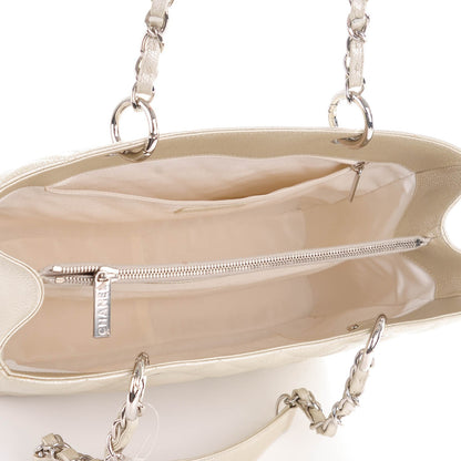 Chanel Metallic Caviar Quilted Grand Shopping Tote GST Light Gold 5 of 7