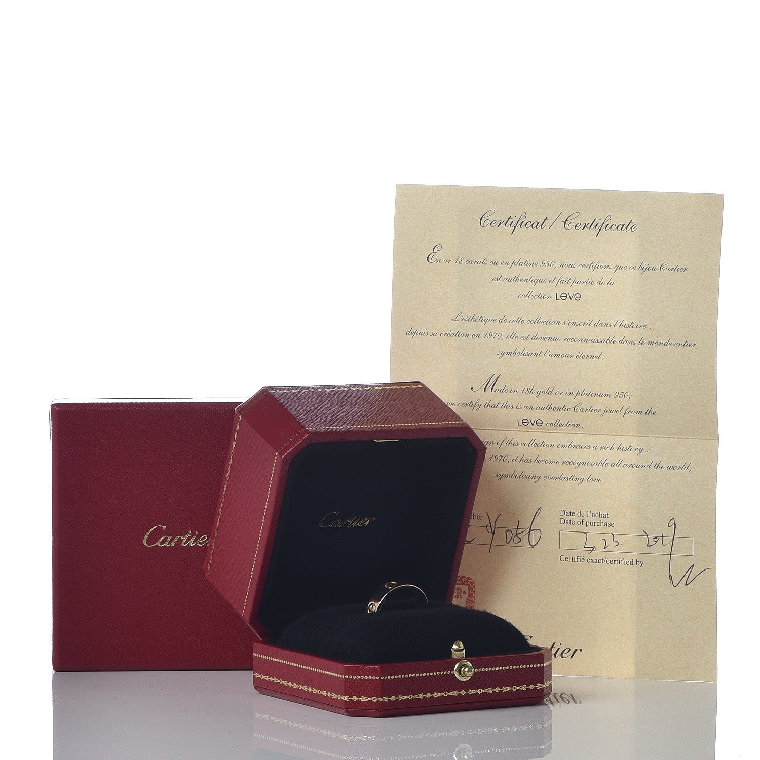 Cartier 18K Yellow Gold 5.5mm LOVE Ring 54 7 5 of 5