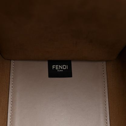 Fendi Vitello King Plexiglass Logo Embossed Medium Fendi Sunshine Shopper Tote Tortora 6 of 11