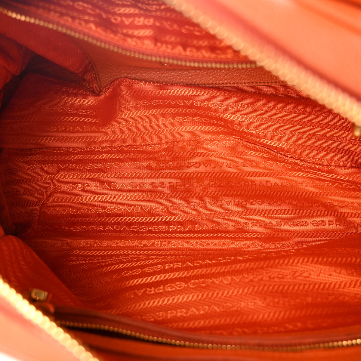 Prada Vitello Daino Bauletto Papaya 5 of 11