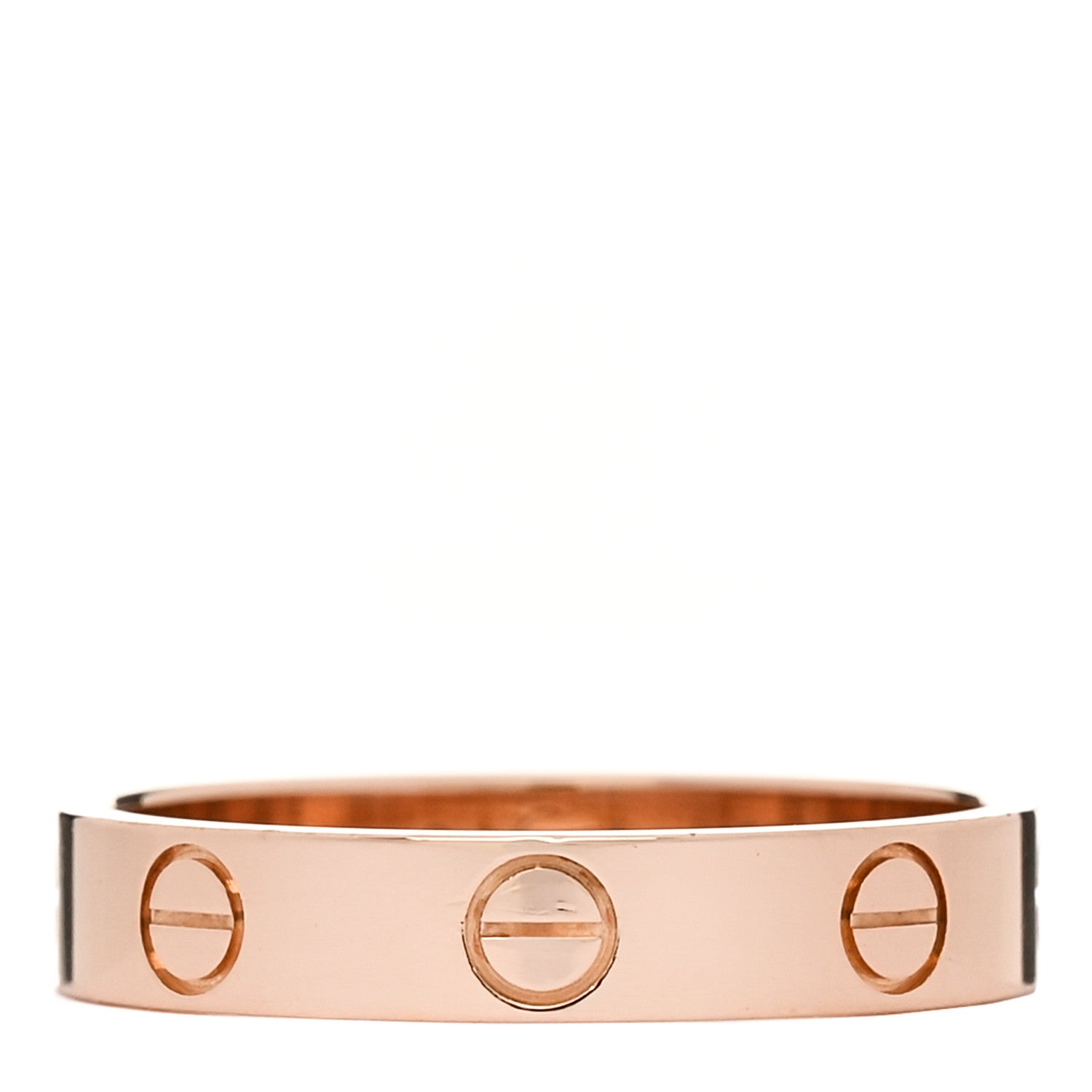 Cartier 18K Pink Gold 3.5mm LOVE Wedding Band Ring 53 6.5 1 of 5
