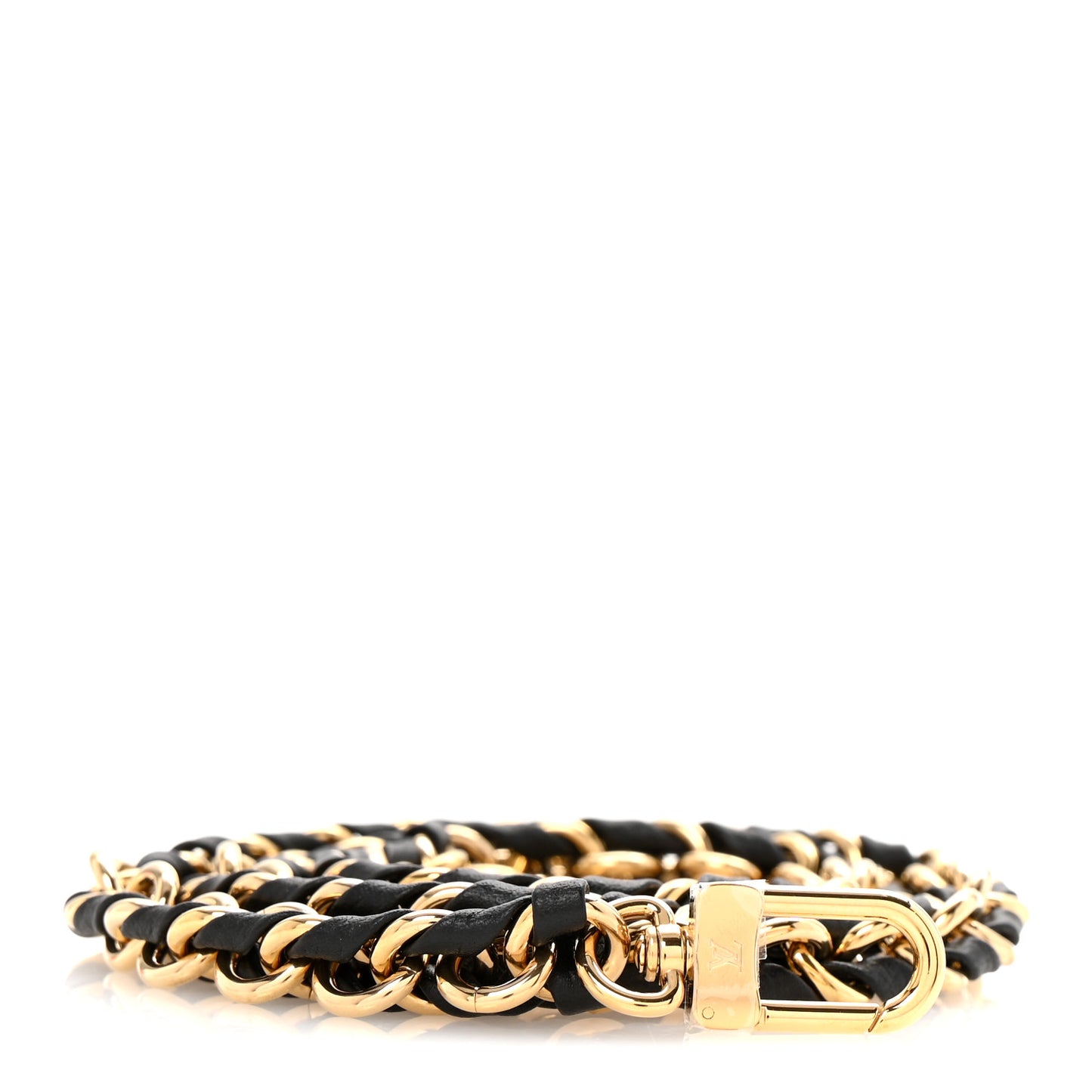 Calfskin Multi Pochette Chain Shoulder Strap Black Gold