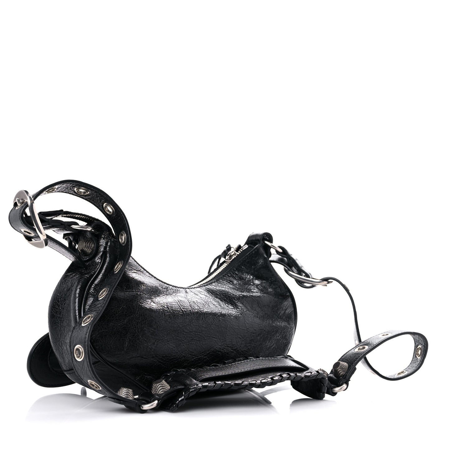 Agneau Arena Le Cagole Shoulder Bag XS Black