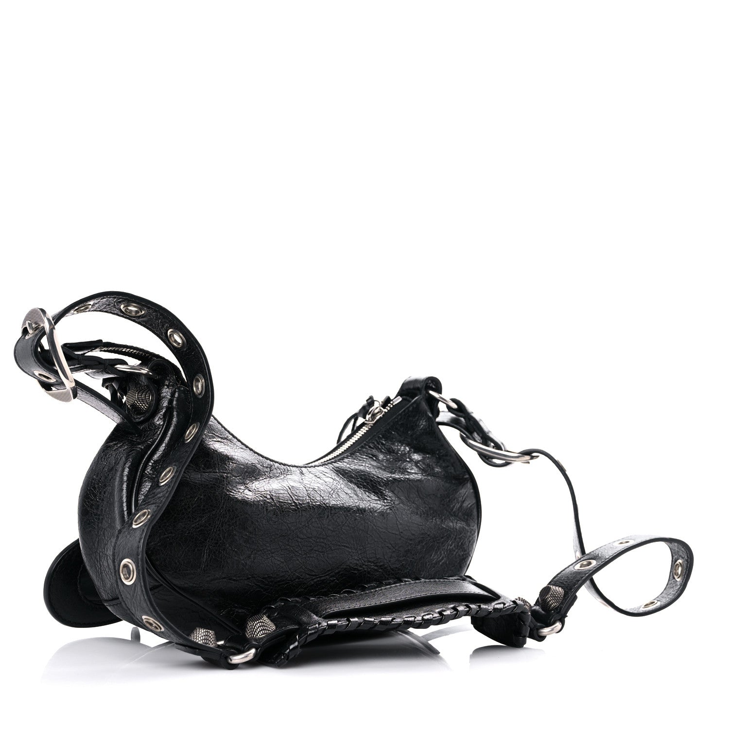 Balenciaga Agneau Arena Le Cagole Shoulder Bag XS Black 4 of 10
