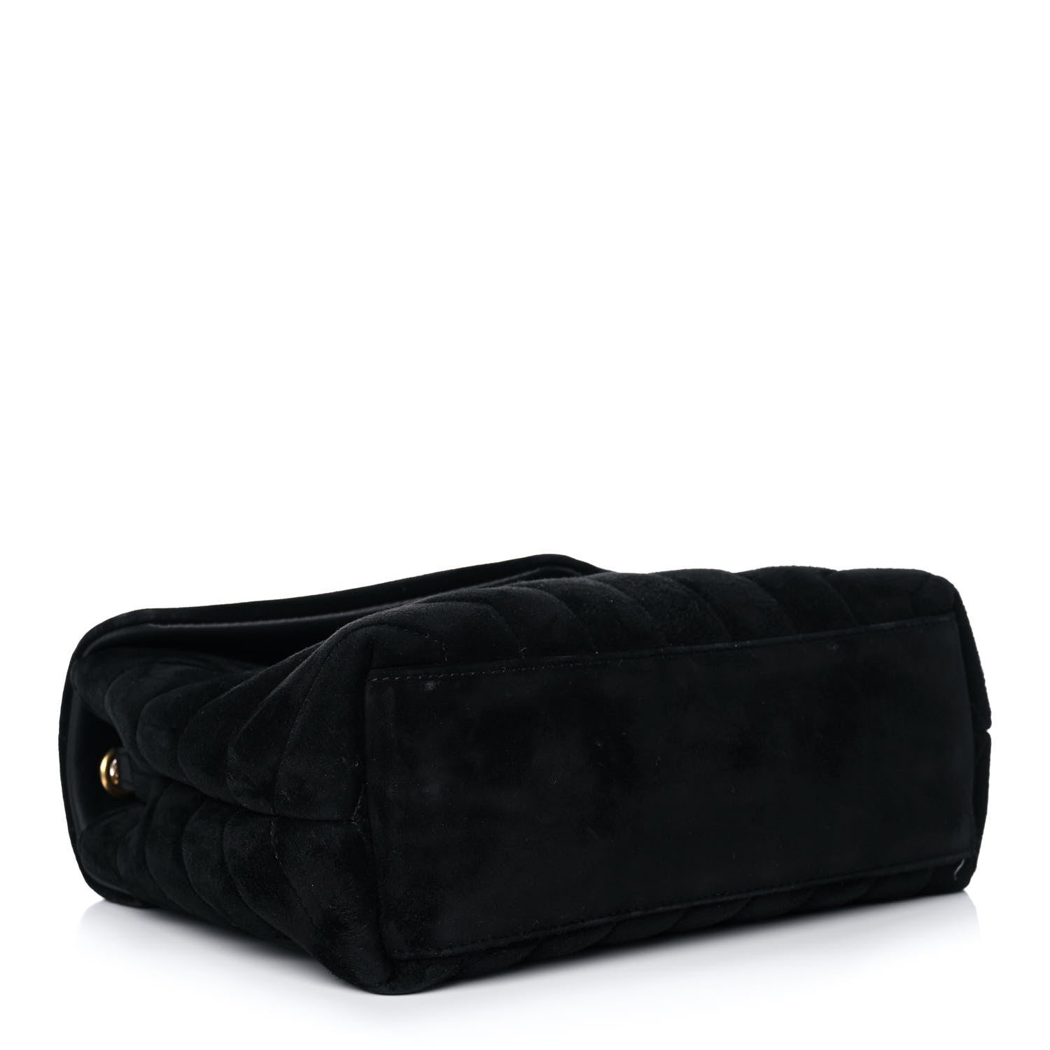 Saint Laurent Velvet Y Quilted Monogram Small Loulou Chain Satchel Black 4 of 13