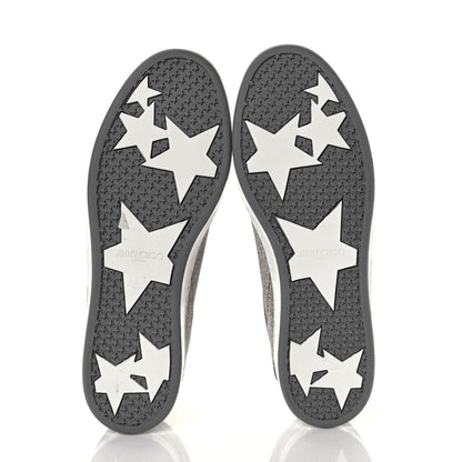 Jimmy Choo Glitter Miami Sneakers 38 Silver 18 of 30
