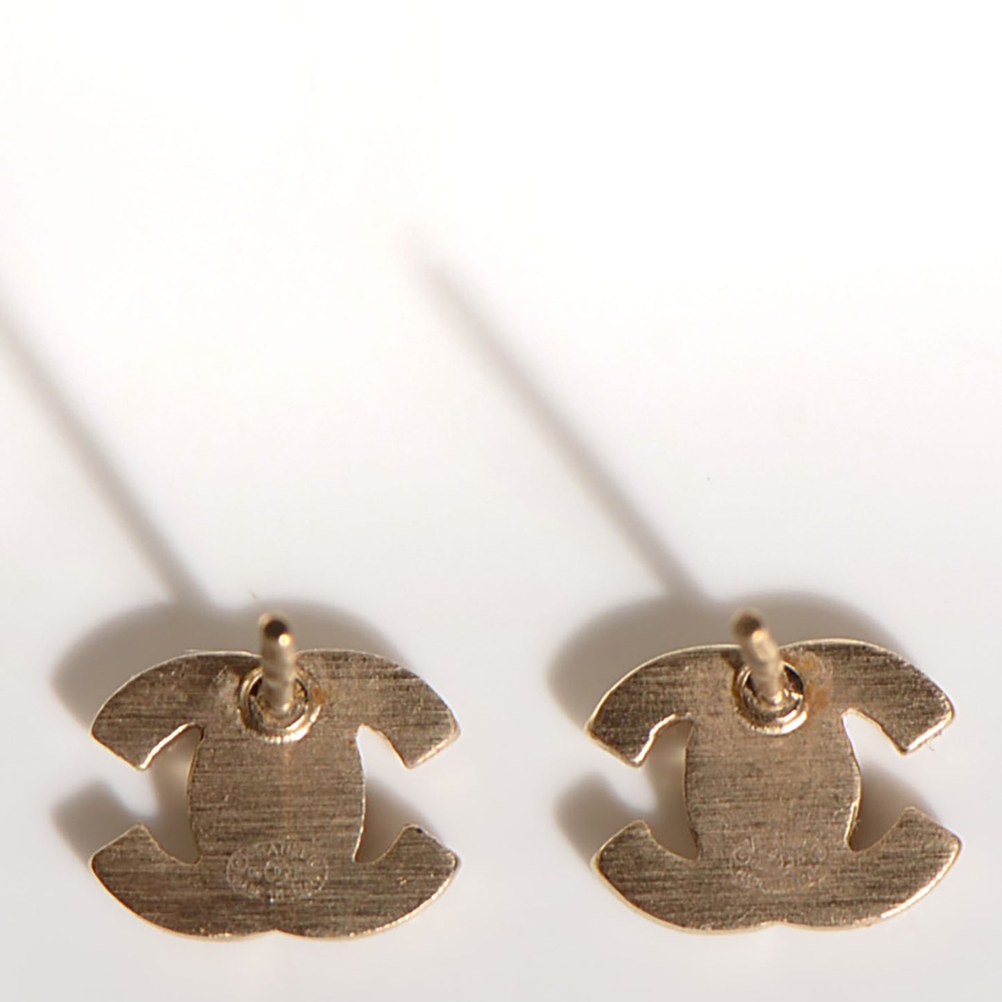 Crystal CC Earrings Gold