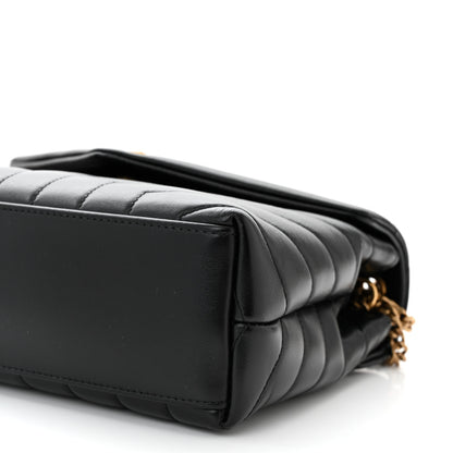 Saint Laurent Calfskin Y Quilted Monogram Small Loulou Chain Satchel Black 10 of 11