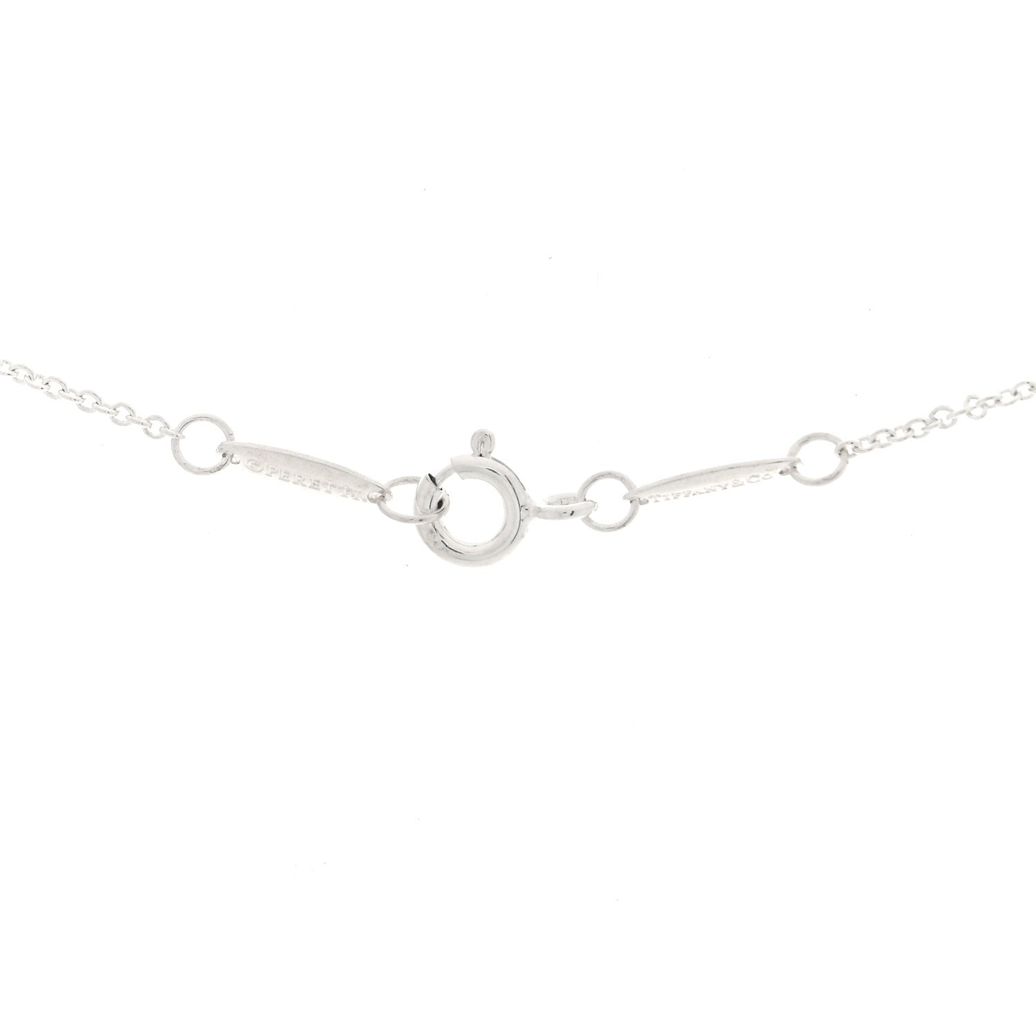 Tiffany Sterling Silver 12mm Elsa Peretti Cross Pendant Necklace 4 of 5