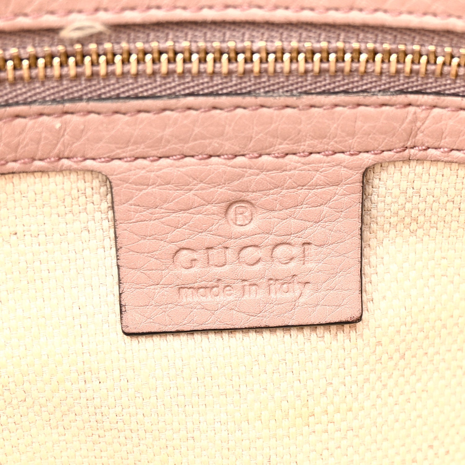 Gucci Pebbled Calfskin Small Soho Top Handle Bag Light Pink 6 of 15