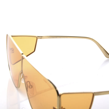 Tom Ford Square Spector Sunglasses TF 708 Gold 5 of 8