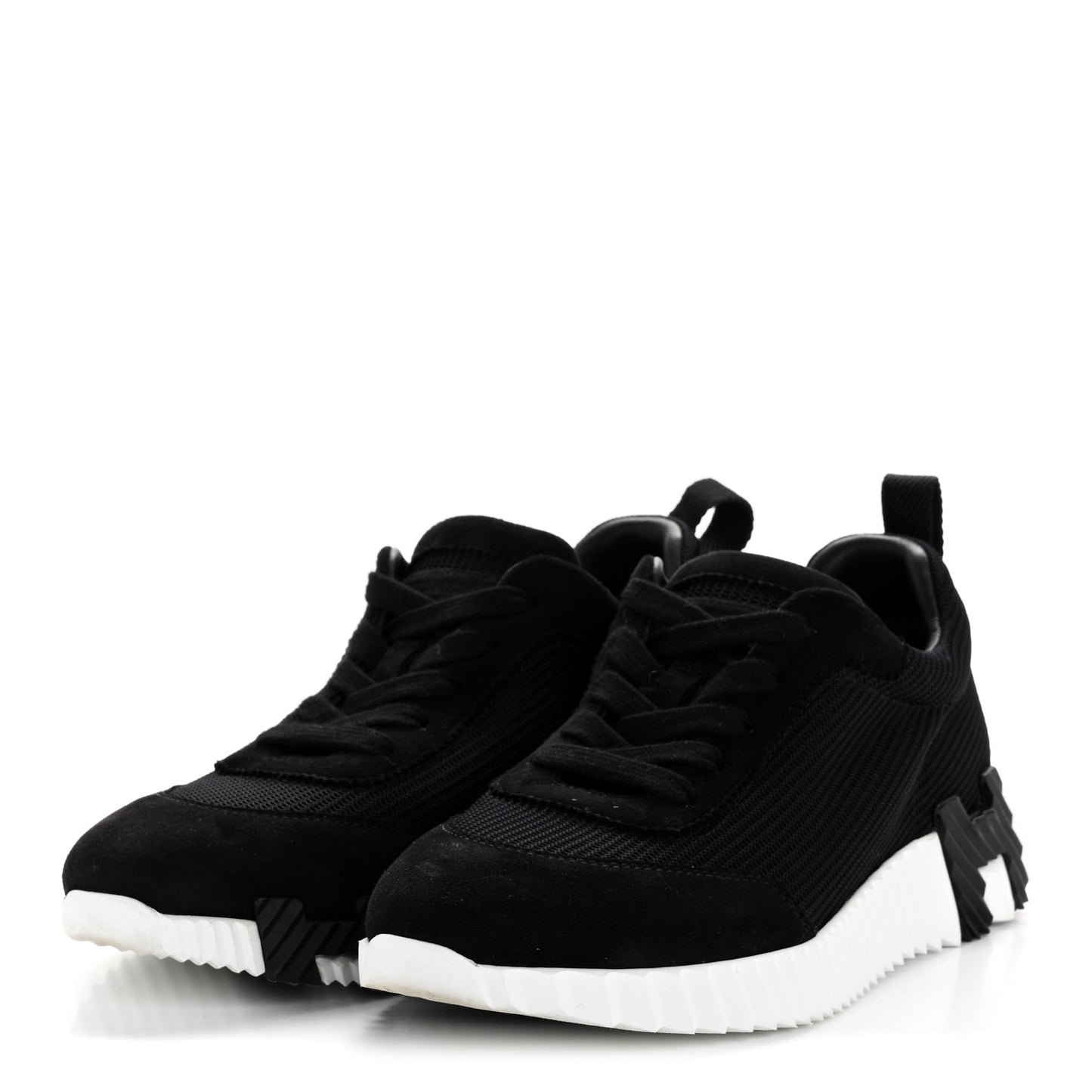 Air Mesh Suede Goatskin Bouncing Sneakers 36.5 Black