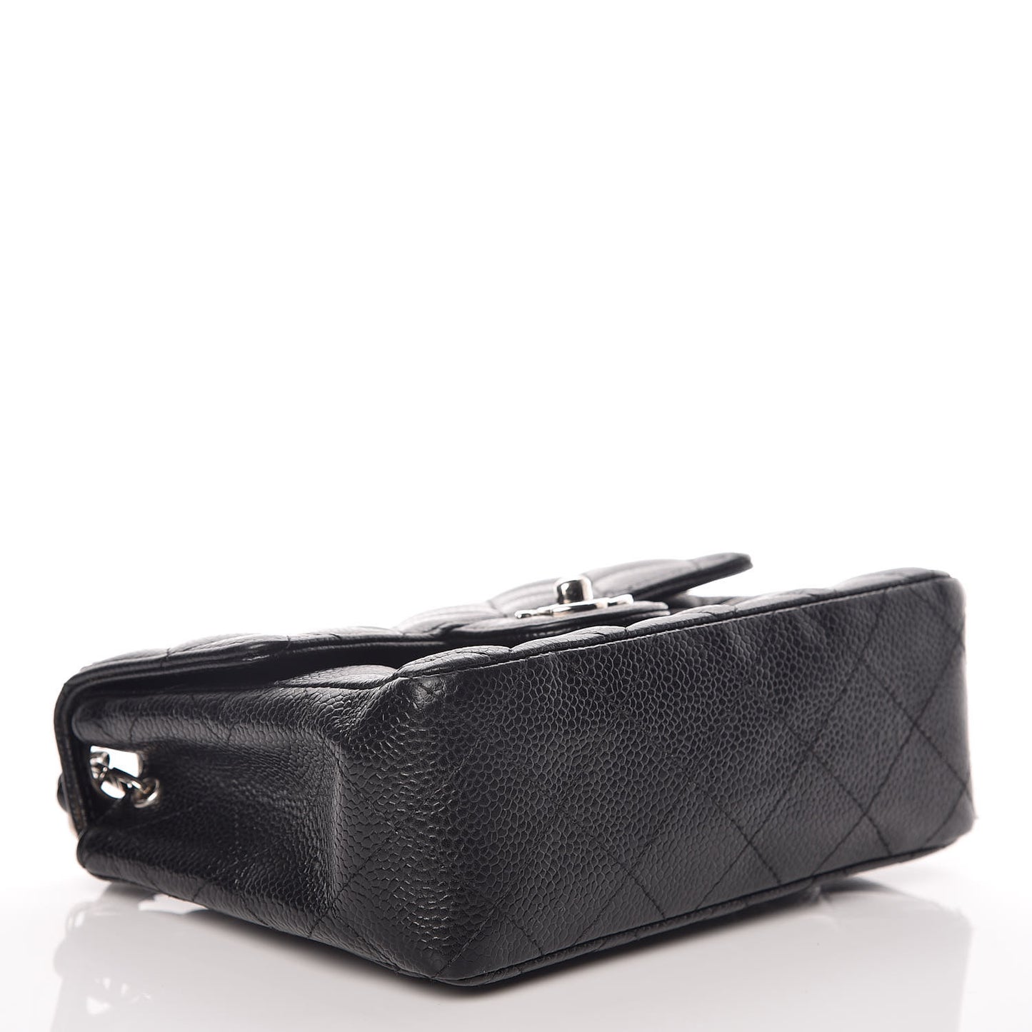 Caviar Quilted Mini Square Flap Black