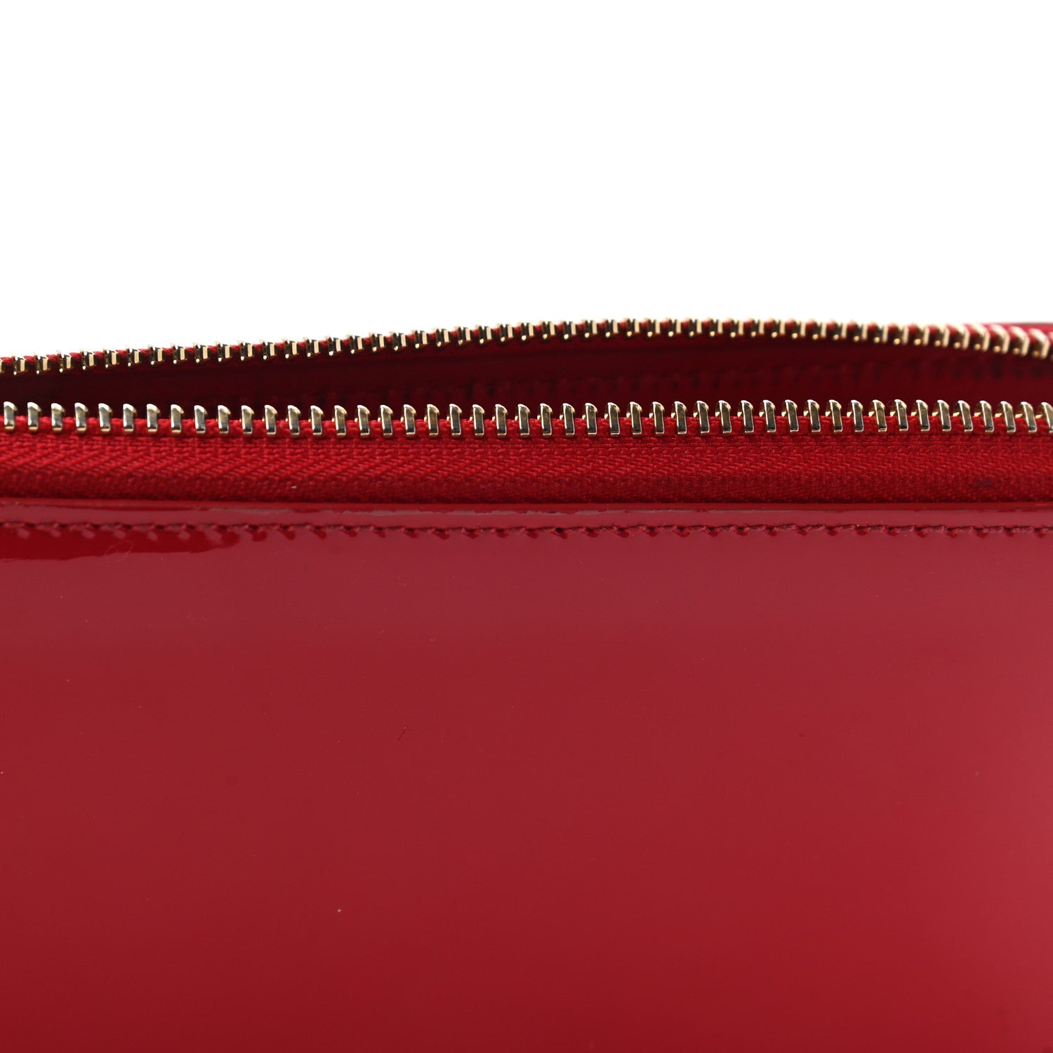 Versace Patent Palazzo Medusa Zip Around Wallet Red 9 of 12