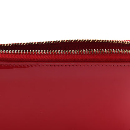 Versace Patent Palazzo Medusa Zip Around Wallet Red 9 of 12