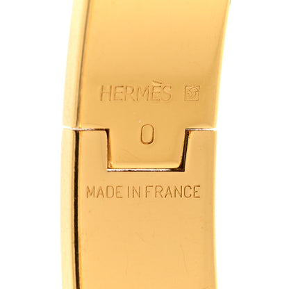 Hermes Enamel Narrow Clic Clac H Bracelet GM Rose Nacarat 3 of 5