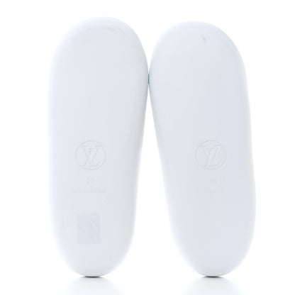 Louis Vuitton Rubber Monogram Embossed Sunbath Flat Mule 39 White 5 of 7